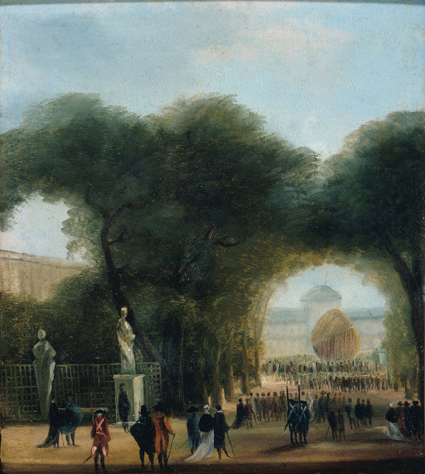 ecole-francaise-1783-ascent-of-a-balloon-the-tuileries-august-27-1783-art-print-fine-art-reproduction-wall-art