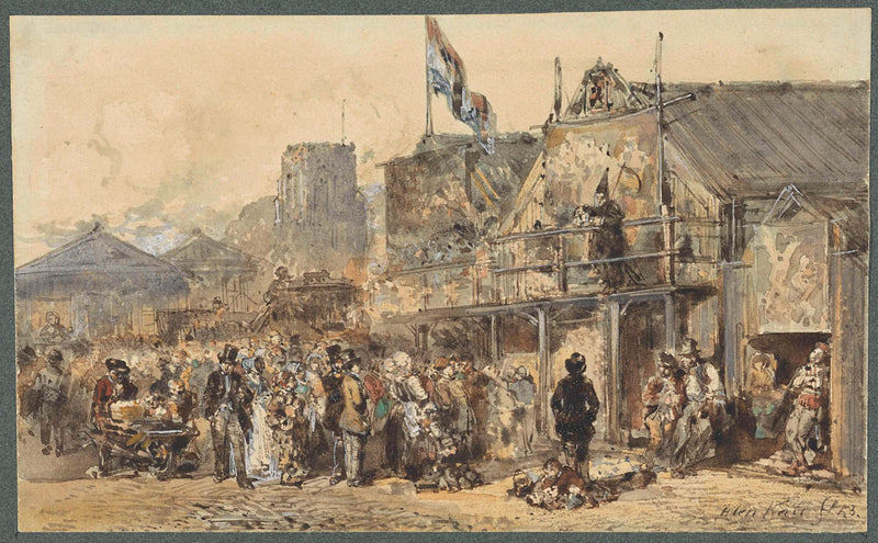 herman-frederik-carel-ten-kate-1853-fairground-in-leeuwarden-the-oldenhove-in-the-offing-art-print-fine-art-reproduction-wall-art-id-akfvgmm1p