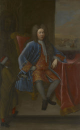 詹姆斯沃斯代尔 18 世纪伊利胡耶鲁大学与他的仆人艺术版画美术复制墙艺术 ID akfzcwi8j