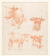 吉恩·伯纳德（Jean-Bernard）1775年，四只母牛的艺术印刷精美的艺术复制品墙壁艺术ID-akges8ty4