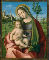 喬瓦尼-貝里尼-1510-麥當娜和兒童藝術印刷品美術複製品牆藝術 id-akgs0boi0