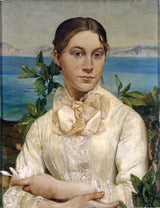 ary-ernest-renan-1879-portrett-av-naomi-renan-sytten-kunst-trykk-kunst-reproduksjon-vegg-kunst
