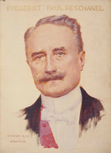 约瑟夫·菲利克斯·布乔 1920 年保罗·丹斯切尔肖像 1855-1922 年共和国总统艺术印刷品复制品墙艺术