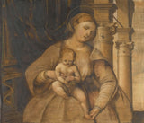 непознато-1525-девица-и-дете-уметност-штампа-ликовна-репродукција-зид-уметност-ид-акхввјт2п