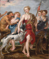 彼得·保罗·鲁本斯1615戴安娜和她的若虫启程去寻找艺术印刷精美的艺术复制品墙壁艺术ID aki51jp4g