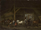 philips-wouwerman-1650-een-paardenstal-kunstprint-fine-art-reproductie-muurkunst-id-akleek1lq