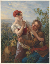 johan-heinrich-neuman-1829-den-elskende-gartner-kunsttryk-fine-art-reproduktion-vægkunst-id-aklmggnq7