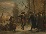 adriaan-de-lelie-1795-general-daendels-prendendo-congedo-del-tenente-colonnello-stampa-d'arte-riproduzione-d'arte-wall-art-id-aklx7xb74