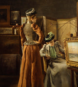 alfrēds-stīvenss-1891-visit-to-the-studio-art-print-fine-art-reproduction-wall-art-id-akmagx1pj