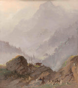 johannes-tavenraat-1840-paysage-de-montagne-au-tyrol-chamois-art-print-fine-art-reproduction-wall-art-id-aknla4b8a