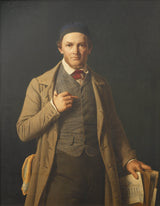 constantin-hansen-1849-portret-van-gottlieb-bindesboll-kunsdruk-fynkuns-reproduksie-muurkuns-id-aknyd6mhk