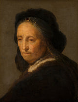 rembrandt-van-rijn-1700-studie-van-'n-ou-vrou-kunsdruk-fynkuns-reproduksie-muurkuns-id-akopp2nhw