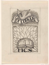 leo-gestel-1891-ontwerp-eks-libris-vir-mcs-wat-'n-oop-kunsdruk-fyn-kuns-reproduksie-muur-kuns-id-akqmovnr0 uitbeeld
