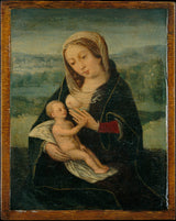stampa-d'arte-riproduzione-d'arte-della-vergine-con-bambino-del-XVI-secolo-olandese-id-akqyh16ahu
