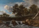 jacob-isaacksz-van-ruisdael-1668-景观与瀑布艺术打印精细艺术再现墙艺术-akr16cm5h