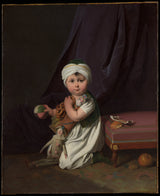 路易斯·利奥波德·博伊1805年的肖像，一个男孩艺术打印精细艺术复制墙艺术id-akrul4r6i