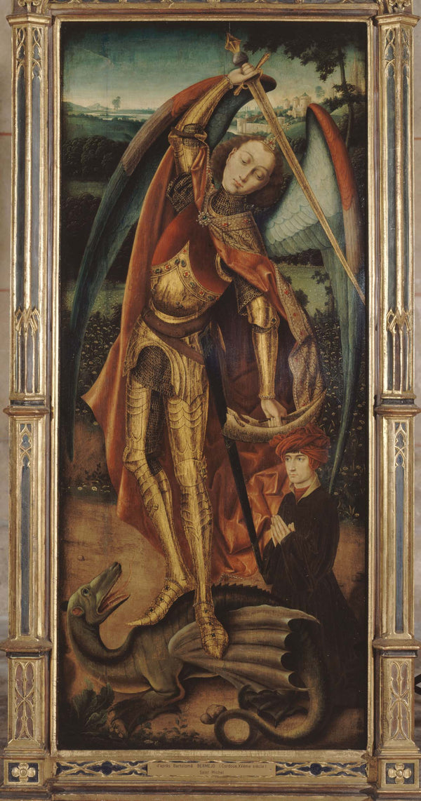 anonymous-1875-saint-michael-slaying-the-dragon-art-print-fine-art-reproduction-wall-art