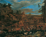 漢斯約翰施洗者格拉夫 1708 年秋季景觀與韋德和牛驅動藝術印刷精美藝術複製牆藝術 id aktb1r7iy