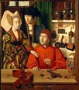 petrus-christus-1449，一个金匠，在他的商店，艺术印刷品，精美的艺术复制品，墙壁艺术id-aktlex90j