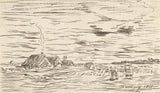 charles-francois-daubigny-1865-kmečke hiše-v-ravnem-umetniškem-tisku-likovne-reprodukcije-stenske-umetnosti-id-akv07vkfz