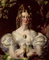 威廉·埃蒂-1833-伊麗莎白·波茨小姐的肖像-藝術印刷品-精美藝術-複製品-牆藝術-id-akvgoa0m0