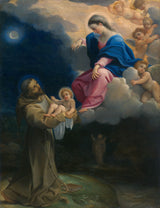 lodovico-carracci-1607-de-visie-van-Saint-Francis-kunstprint-fine-art-reproductie-muurkunst-id-akxjkk70t