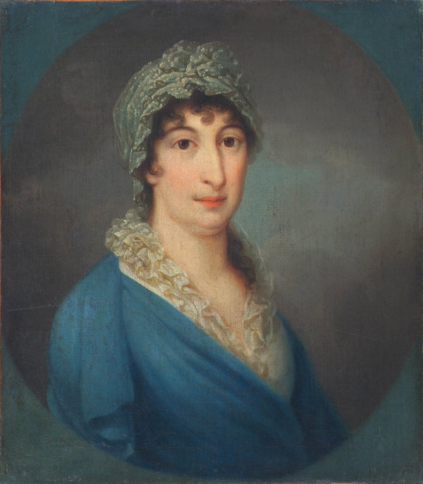 unknown-artist-lady-in-blue-dress-art-print-fine-art-reproduction-wall-art-id-akxoie13f