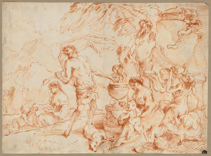 giovanni-benedetto-castiglione-1660-bacchanal-before-a-herm-art-print-fine-art-reproduction-wall-art-id-akysa01um