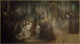 卡尔·古斯塔夫·皮洛1793年，瑞典国王古斯塔夫三世加冕典礼未完成，艺术印刷精美，艺术复制品，壁画，艺术编号，akyz1k572