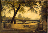 Charles-mercier-1888-le-pont-solferino-na-pavillon-de-flore-seen-site-quai-dorsay-in-1888-art-ebipụta-fine-art-mmeputa-wall-art