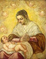 Tintoretto的星星的麦当娜艺术印刷精美的艺术复制品墙壁艺术IDAl0k46dwr