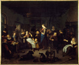 richard-brakenburgh-1670-cabaret-interiør-kunst-print-fine-art-reproduction-wall-art