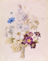 未知-1840-水仙和其他花卉-藝術印刷-美術複製品-牆藝術-id-al35xj9j5