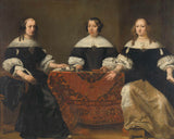 ferdinand-bol-1668-portret-treh-regentes-of-the-leprozenhuis-umetniški-tisk-likovne-reprodukcije-stenske-art-id-al3amazio