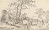 अज्ञात-1766-चरवाहा-अपनी पत्नी और बच्चे के साथ-मवेशियों के साथ-पेड़ों के नीचे-पानी में-कला-प्रिंट-ललित-कला-पुनरुत्पादन-दीवार-कला-आईडी-al3qm9ojt