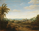 frans-jansz-post-1670-landskap-op-die-rivier-heer-van-engenho-brazilië-kuns-druk-fyn-kuns-reproduksie-muurkuns-id-al4ntvpyw