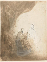 rembrandt-van-rijn-1628-trzech-skrybów-sztuka-kurranowa-druk-reprodukcja-dzieł sztuki-sztuka-ścienna-id-al4wgdv56