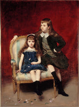carolus-duran-1890-portrait-of-marguerite-1883-1973-and-robert-1880-1956-de-broglie-art-print-fine-art-reproduction-wall-art