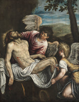 leandro-bassano-1580-den-døde-kristen-med-engler-kunsttrykk-fin-kunst-reproduksjon-veggkunst-id-al8lychqf