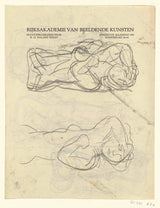 leo-gestel-1891-sketsjoernaal-met-twee-studies-van-skryfbehoeftekuns-druk-fynkuns-reproduksie-muurkuns-id-al9dogzx8