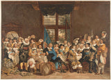Jacob-cats-1779-the-shooter-måltid-på-fot-erke Doelen-amsterdam-art-print-fine-art-gjengivelse-vegg-art-id-al9fsb2s5