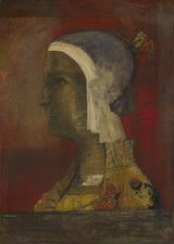 одилон-редон-1890-симболична-глава-уметност-штампа-ликовна-репродукција-зид-уметност-ид-ал9фвмд22