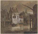 reinier-craeyvanger-1822-bybilledet-om-natten-kunst-print-fin-kunst-reproduktion-vægkunst-id-al9ifrvqg