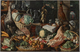 joachim-beuckelaer-1565-kitchen-scene-with-christ-at-emmaus-art-print-fine-art-reproduktion-wall-art-id-al9il7bon