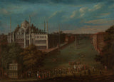 吉恩-巴蒂斯特·温慕1720年，盛大的维齐尔穿越阿特梅丹尼马广场艺术印刷品精美的艺术复制品墙艺术ID Alamrjdom