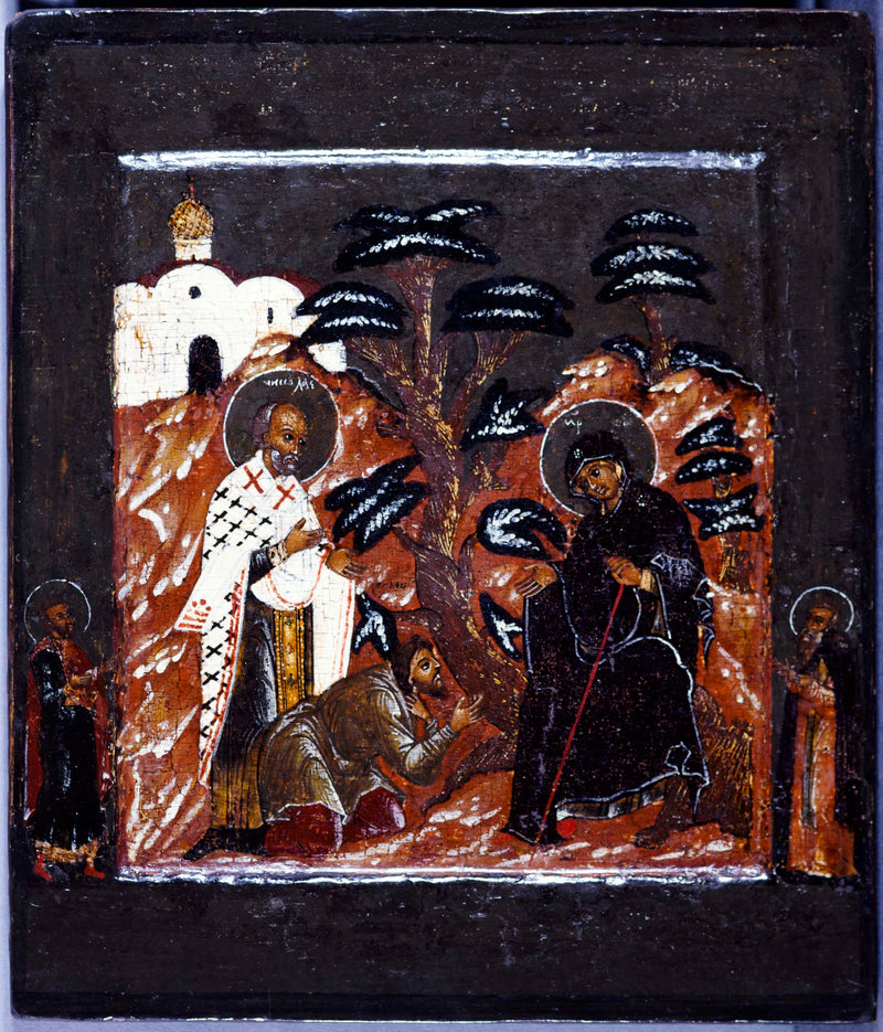 pskov-ecole-de-la-russie-du-nord-apparition-of-the-virgin-to-youritch-art-print-fine-art-reproduction-wall-art