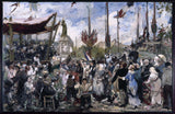 Алфред-Филип-Ролл-1881-јул-14-1880-инаугурација-споменика-републици-уметничка-штампа-ликовна-репродукција-зидна-уметност