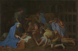 nicolas-poussin-1653-hyrdernes-tilbedelse-kunsttryk-fin-kunst-reproduktion-vægkunst-id-alezj6ufb