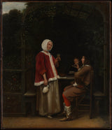pieter-de-hooch-1657-một-phụ nữ-và-hai-người đàn ông-trong-một-cây-nghệ thuật-in-mỹ thuật-tái sản-tường-nghệ thuật-id-alf4s1qi5