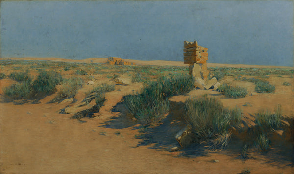 alphons-leopold-mielich-1901-the-desert-castle-qusairamra-art-print-fine-art-reproduction-wall-art-id-alf5vymyq